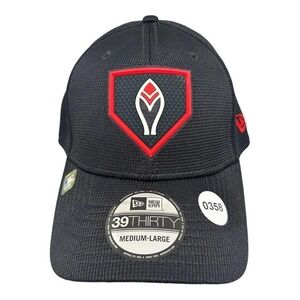 New Era 39THIRTY Atlanta Braves Black Diamond Era‎ Hat Men's Sz M-L NEW